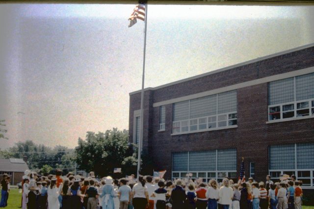 Philip Sheridan Elementary School, Tonawanda NY, final flag day 1982