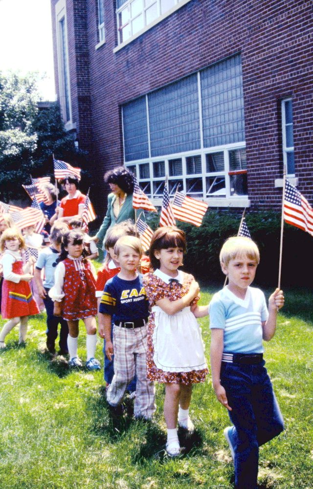 Philip Sheridan Elementary School, Tonawanda NY, final flag day 1982