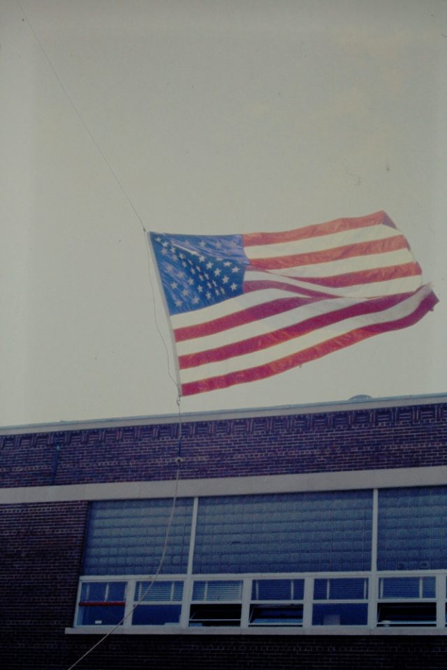 Philip Sheridan Elementary School, Tonawanda NY, final flag day 1982