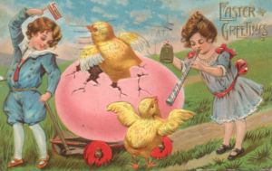 vintage easter postcard