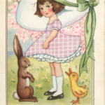 vintage easter postcard