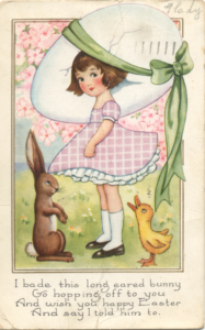 vintage easter postcard