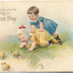 vintage easter postcard