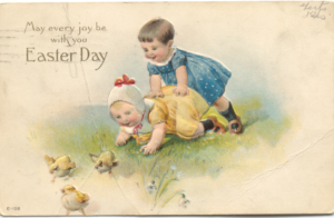 vintage easter postcard