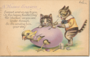 vintage easter postcard