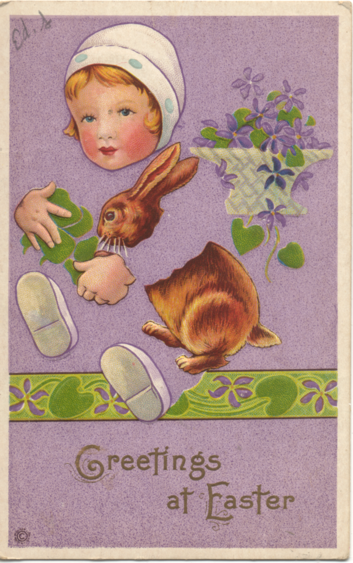 vintage easter postcard