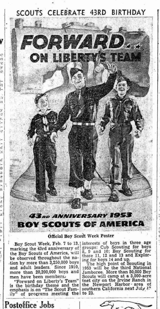 43rd anniversary of Boy Scouts