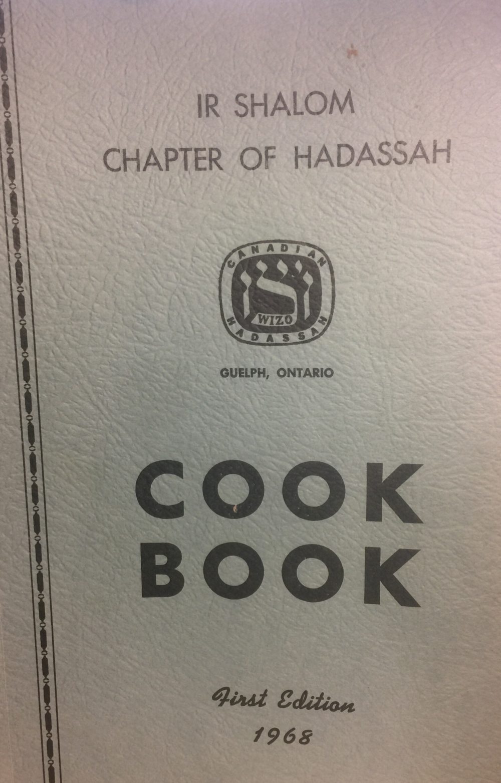 IR Shalom Chapter of Hadassah Cookbook