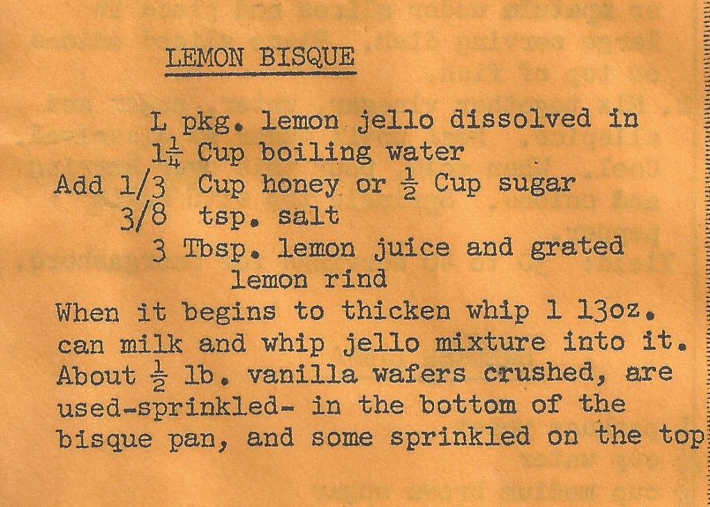 lemon bisque