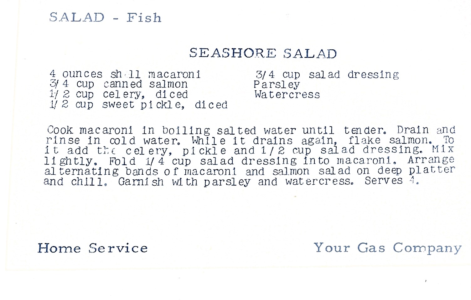 Seashore Salad