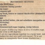 blueberry muffins