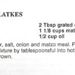 MATZO MEAL LATKES