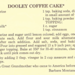 Dooley Coffee Cake