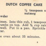 dutch coffee cake