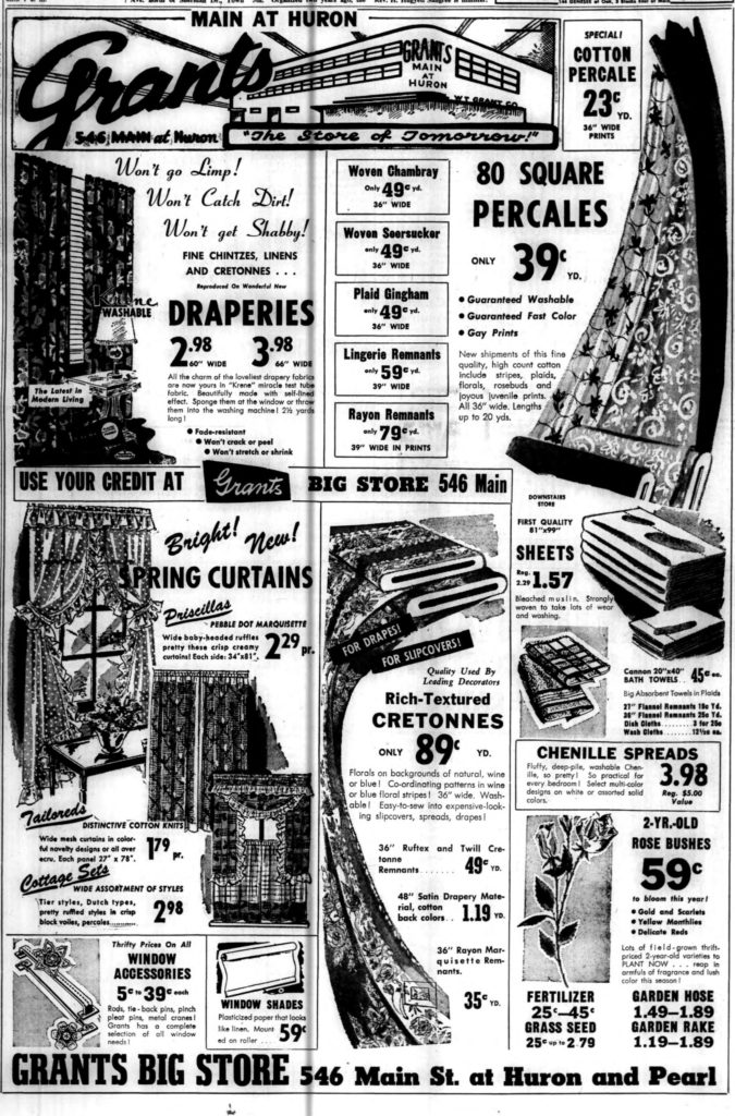 Grants Ad, April 1949