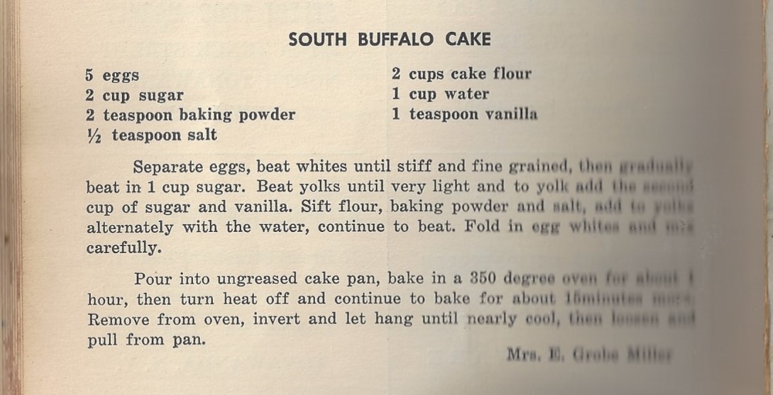 south buffalo cake