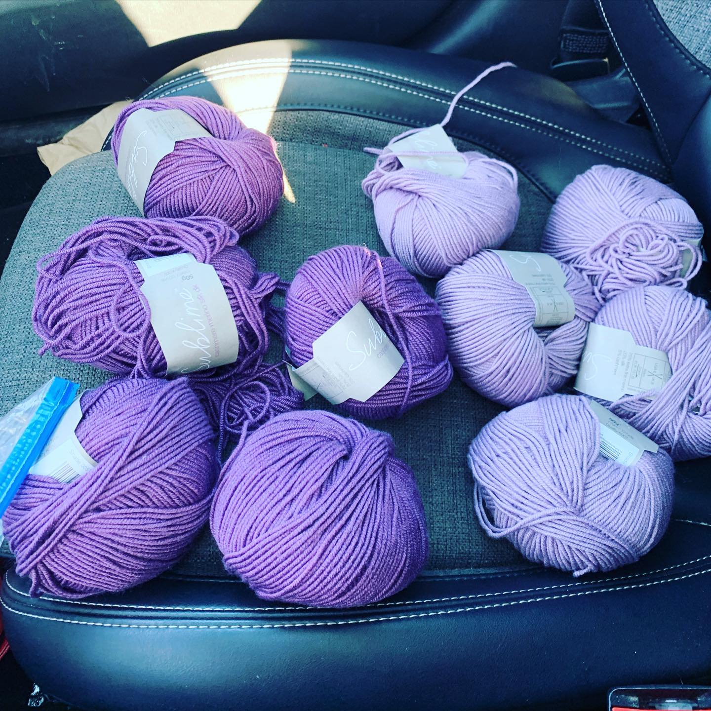 10 skeins of sublime cashmere silk merino. Retail over $100. I got for $8.00