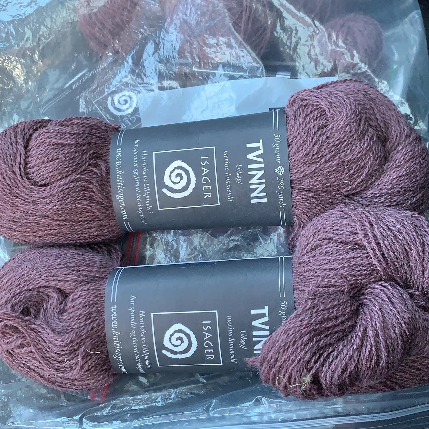 Two full skeins of #tvinni plus bunch of smaller balls. Retail $34ish for the two full skeins. $3.99