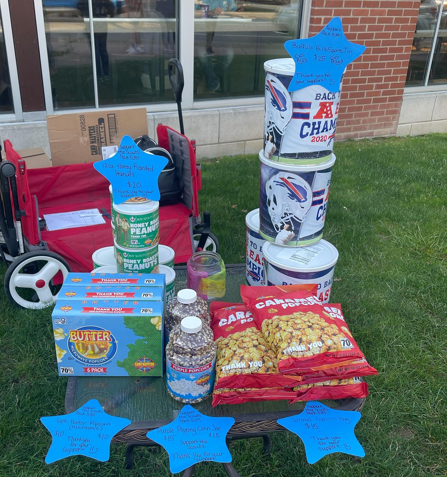 Come buy popcorn! Support the scouts!