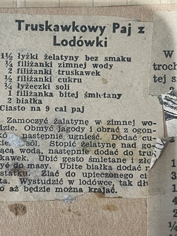 Truskawkowy Paj z Lodówki